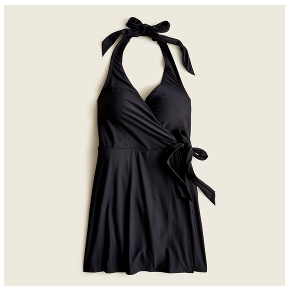 J. CREW Halter Wrap Swim Dress - Picture 2 of 4